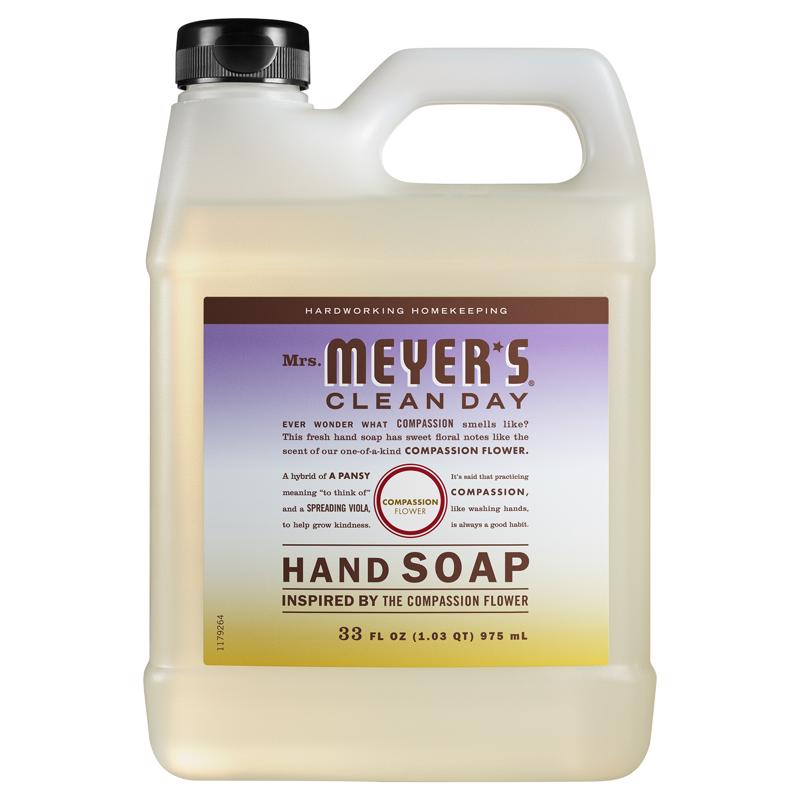 MRS. MEYER'S - Mrs. Meyer's Clean Day Compassion Flower Scent Foam Hand Soap Dispenser Refill 33 oz