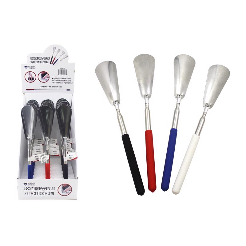 DIAMOND VISIONS - Diamond Visions Extendable Shoehorn Rubber/Stainless Steel 1 pk - Case of 24