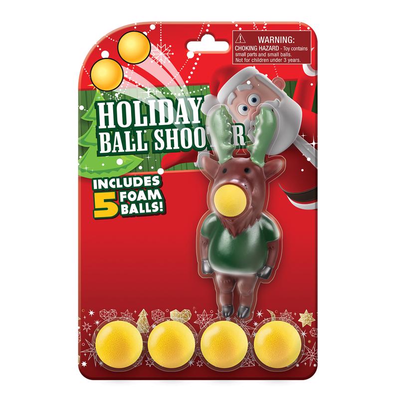PLAYMAKER TOYS - Playmaker Toys Holiday Ball Shooters Assorted 6 pc