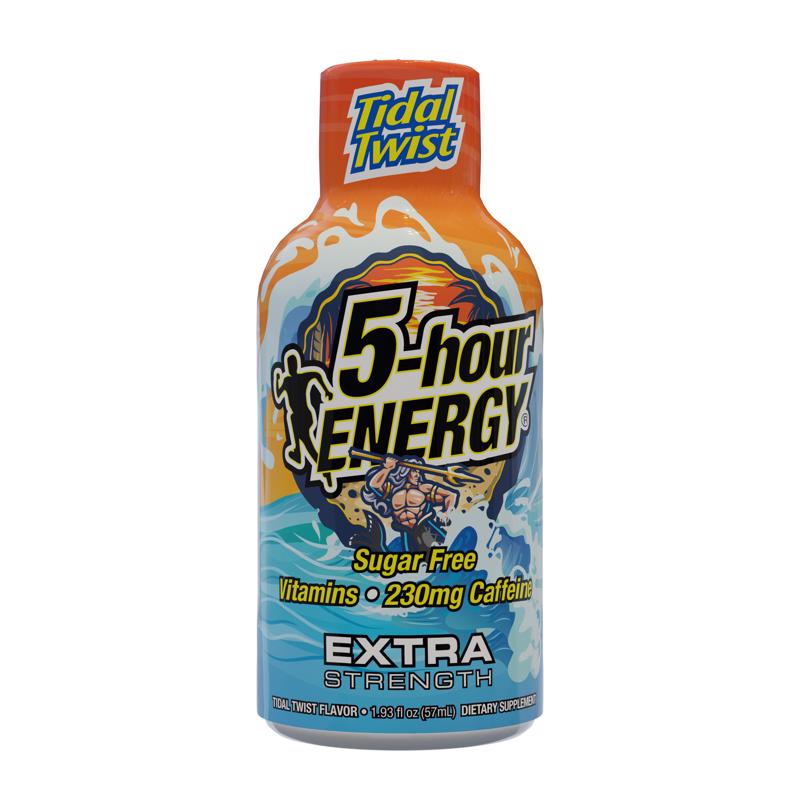 5-HOUR ENERGY - 5-hour Energy Extra Strength Sugar Free Tidal Twist Energy Shot 1.9 oz - Case of 12