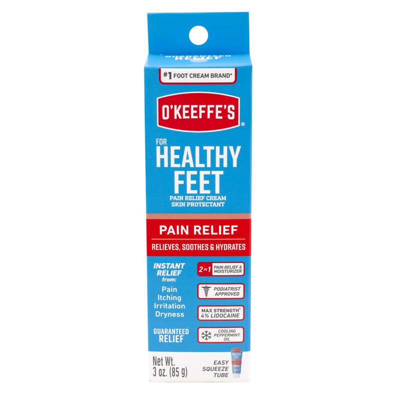 O'KEEFFE'S - O'Keeffe's Healthy Feet Peppermint Scent Pain Relieving Cream 3 oz 1 pk - Case of 3