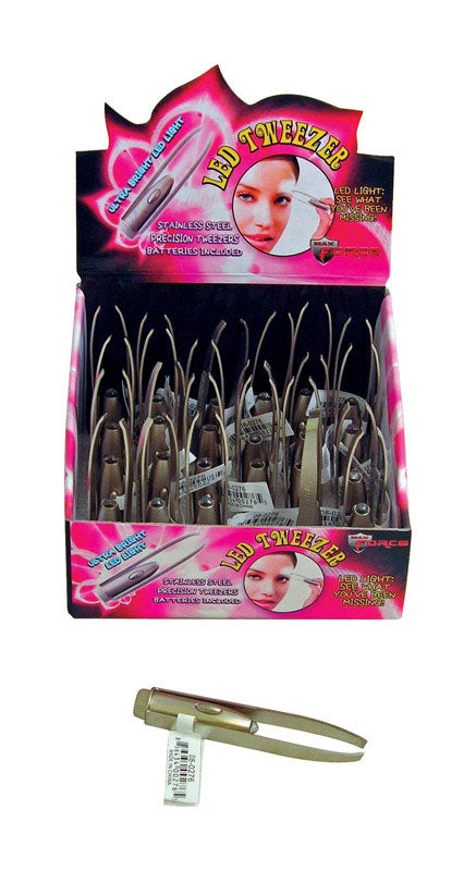 DIAMOND VISIONS - Diamond Visions Assorted LED Tweezers 1 pk - Case of 24