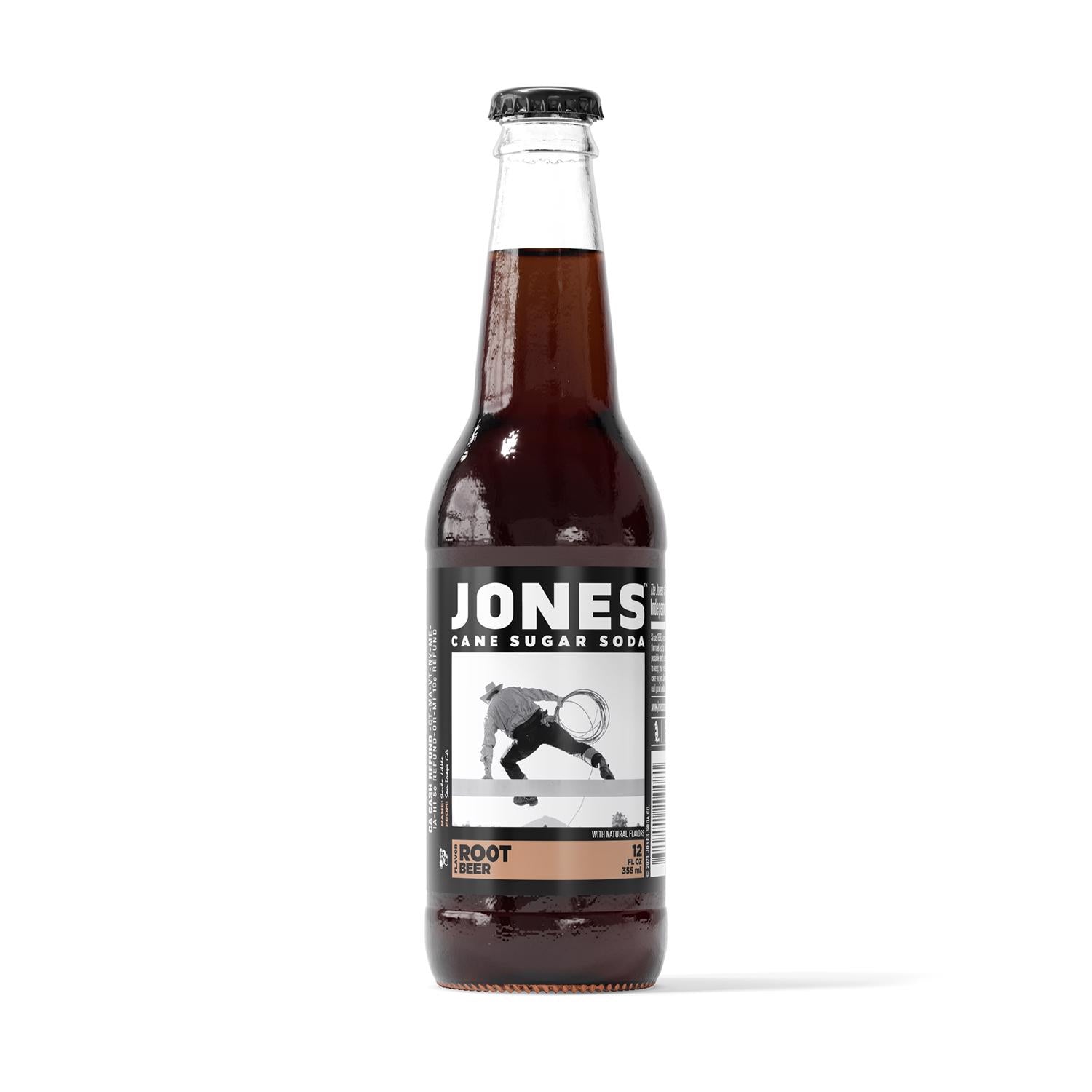 Jones Soda Root Beer Cane Sugar Soda 12 oz 1 pk - Case of 12