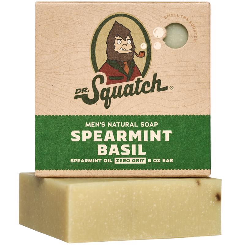 DR. SQUATCH - Dr. Squatch Spearmint Basil Scent Bar Soap 5 oz 1 pk