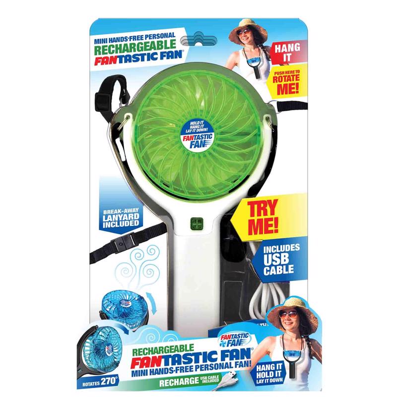 SHAWSHANK LEDZ - Shawshank LEDz Fantastic Fan 7.5 in. H Mini Rechargeable Fan