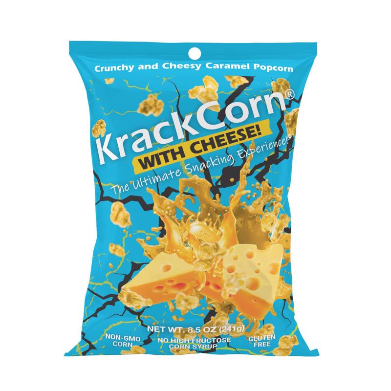 KRACKCORN - KrackCorn Cheese Popcorn 8.5 oz Bagged - Case of 6