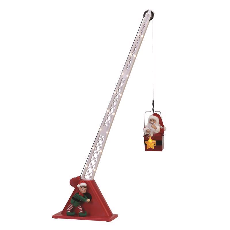 MR. CHRISTMAS - Mr. Christmas LED Santa's Christmas Crane Animated Decor 44 in.