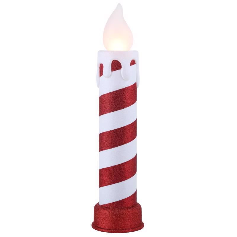 MR. CHRISTMAS - Mr. Christmas LED Warm White Blow Mold Candle 24 in. Yard Decor