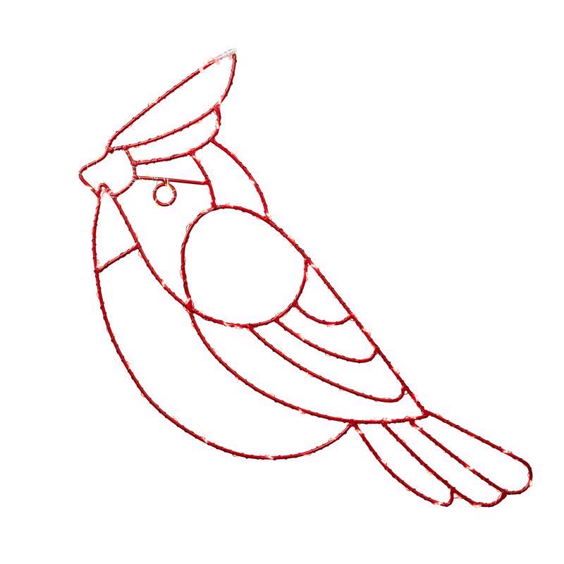 CELEBRATIONS - Celebrations LED Red Cardinal Silhouette 15 in. Hanging Decor