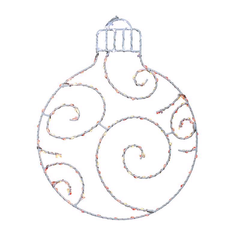 CELEBRATIONS - Celebrations LED Red/White Ornament Silhouette 15 in. Hanging Decor