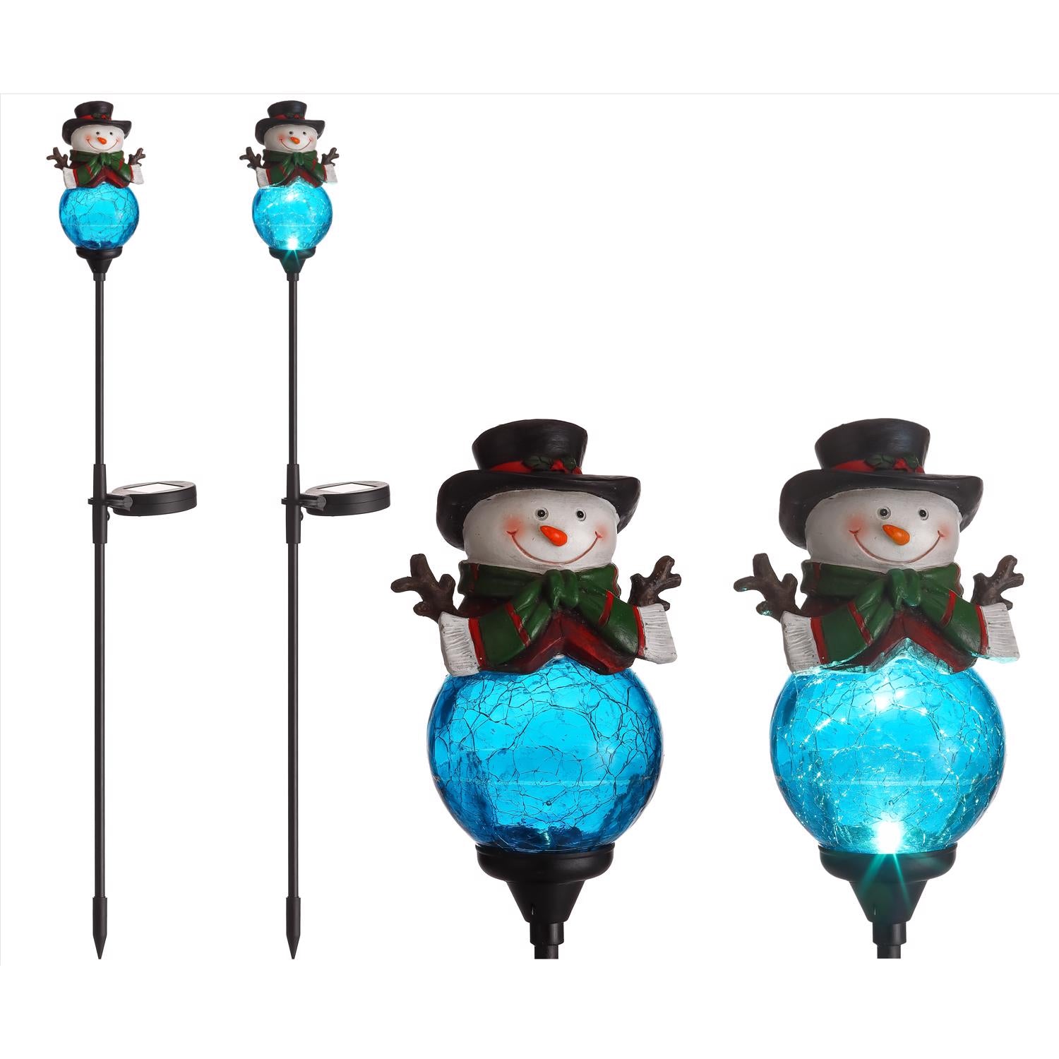Celebrations LED Clear Snowman 30 in. Pathway Decor - Case of 12