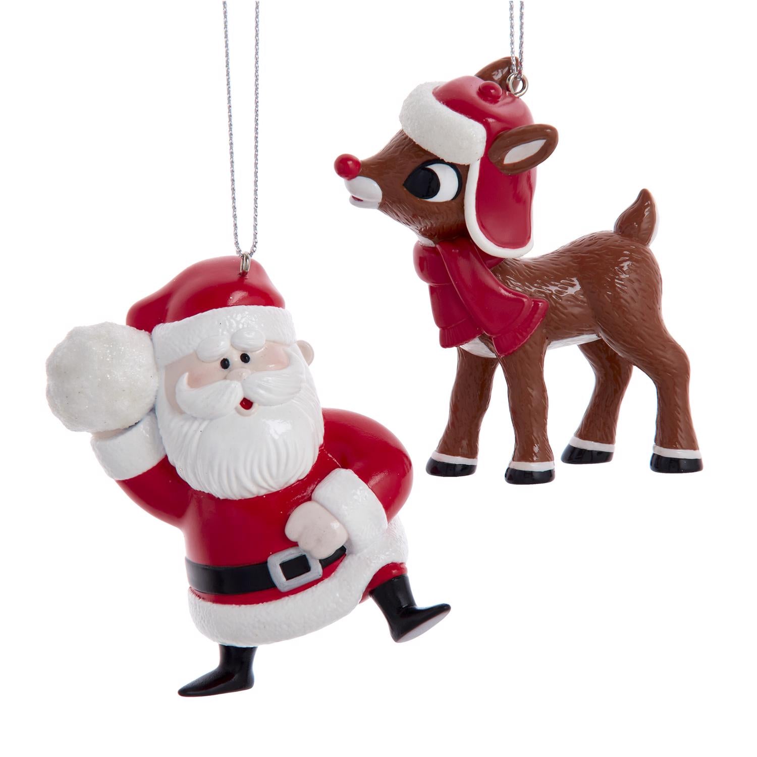 Kurt S. Adler Rudolph and Santa Ornaments 3 in. - Case of 16