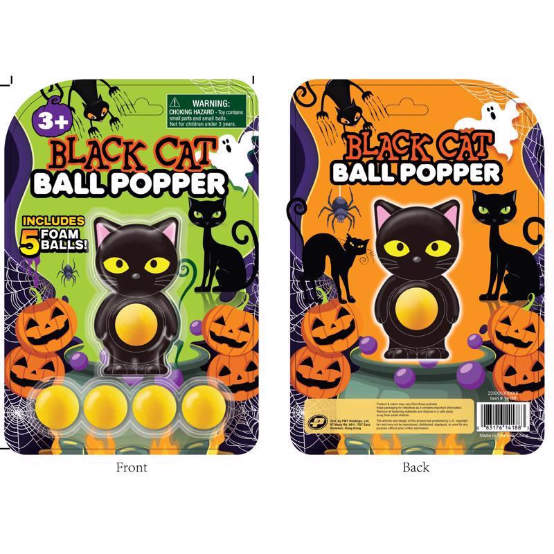 MASTER TOYS - Master Toys Black Cat Ball Popper Toy 1 pk
