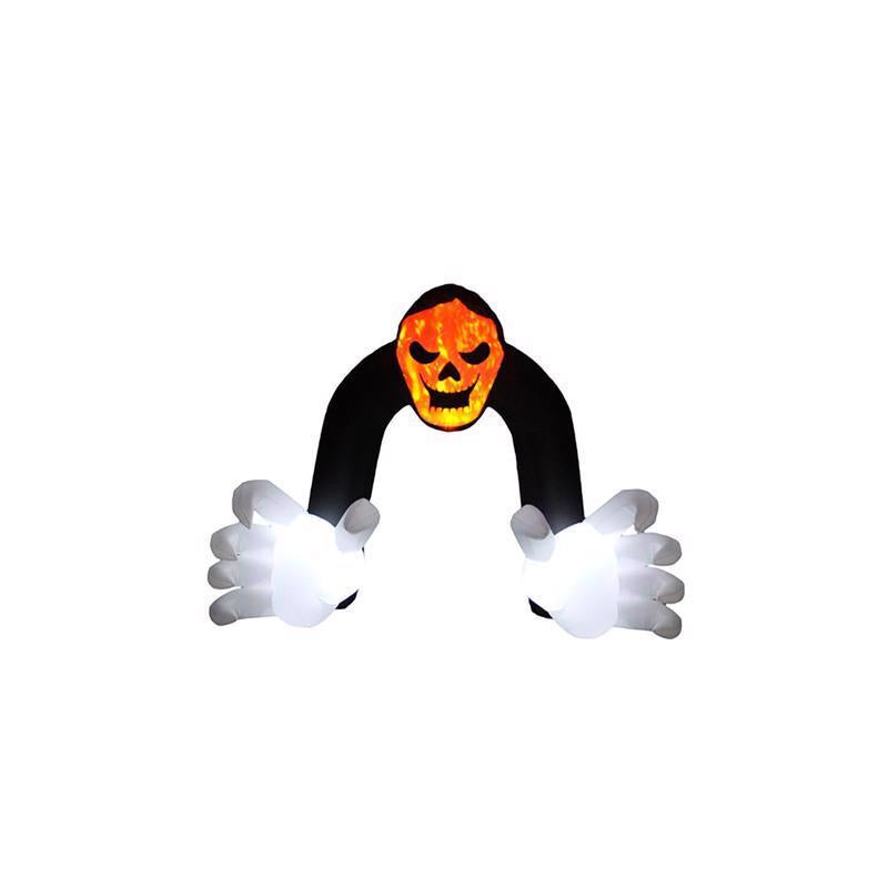 A HOLIDAY COMPANY - A Holiday Company 13 ft. Prelit Reaper Archway Inflatable