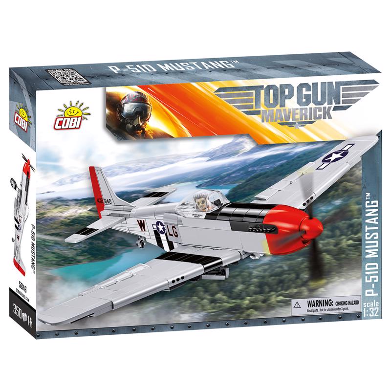 COBI - COBI Top Gun Maverick P-51D Mustang Aircraft Block Set Multicolored 350 pc
