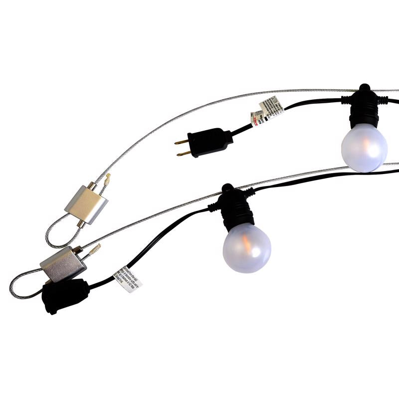 BELLA LUCCI - Bella Lucci Holiday Bright Lights LED G50 Patio Light Set Warm White 50 ft. 50 lights