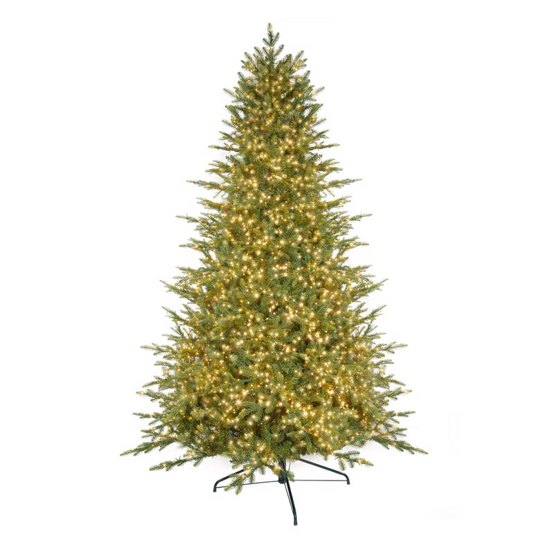 HOLIDAY BRIGHT LIGHTS - Holiday Bright Lights 7-1/2 ft. Full LED 2250 ct Emerald Pine Sparkle Color Changing Christmas Tree