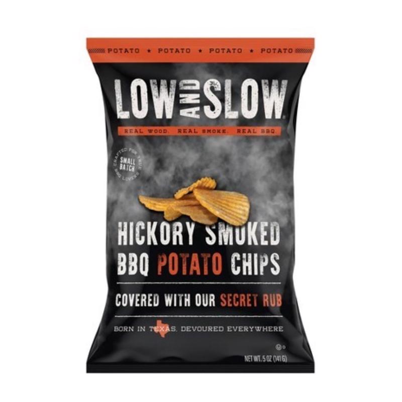 LOW AND SLOW - Low and Slow Hickory Smoked BBQ Potato Chips 5 oz Bagged - Case of 6