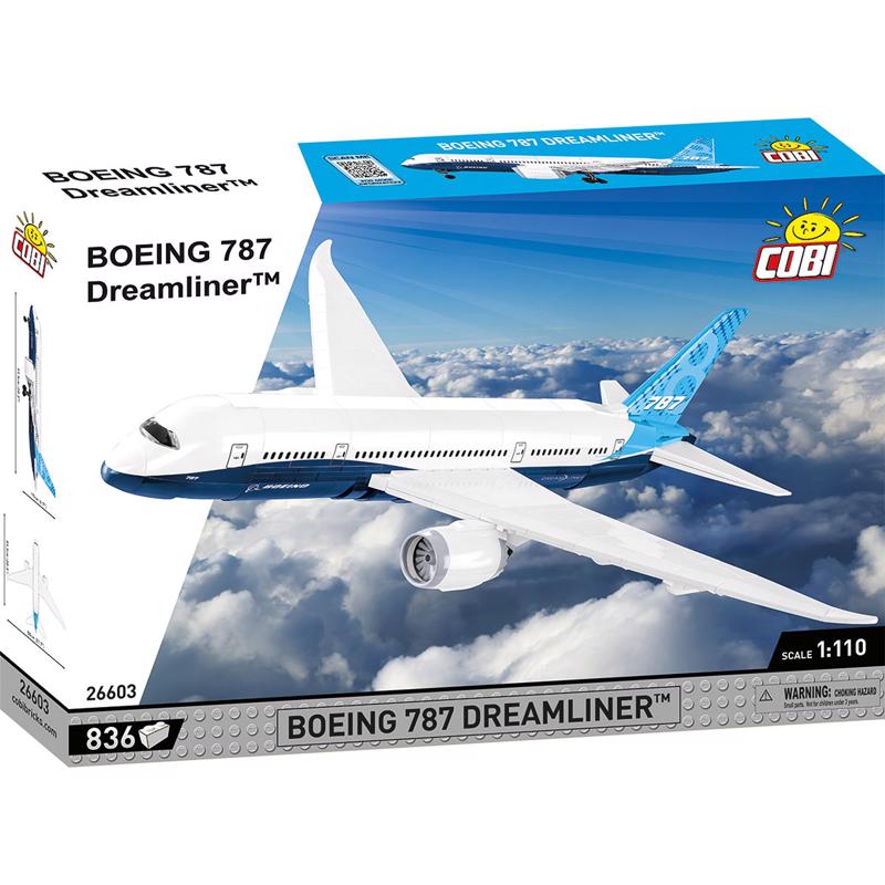 COBI - COBI Boeing 787 Airplane Block Set Blue/White 836 pc