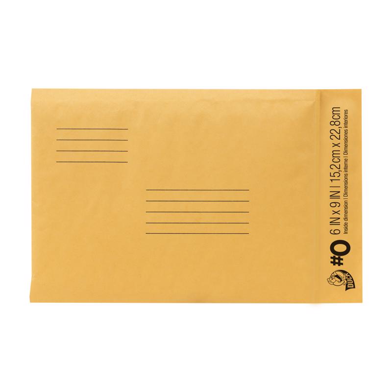 DUCK - Duck 6 in. W X 9 in. L No. 0 Beige Padded Envelope 1 pk - Case of 25