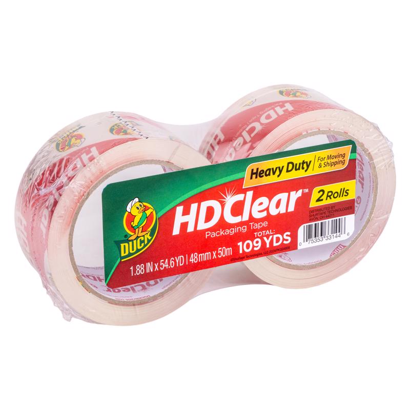 DUCK BRAND - Duck HD Clear 1.88 in. W X 54.6 yd L Heavy Duty Packaging Tape