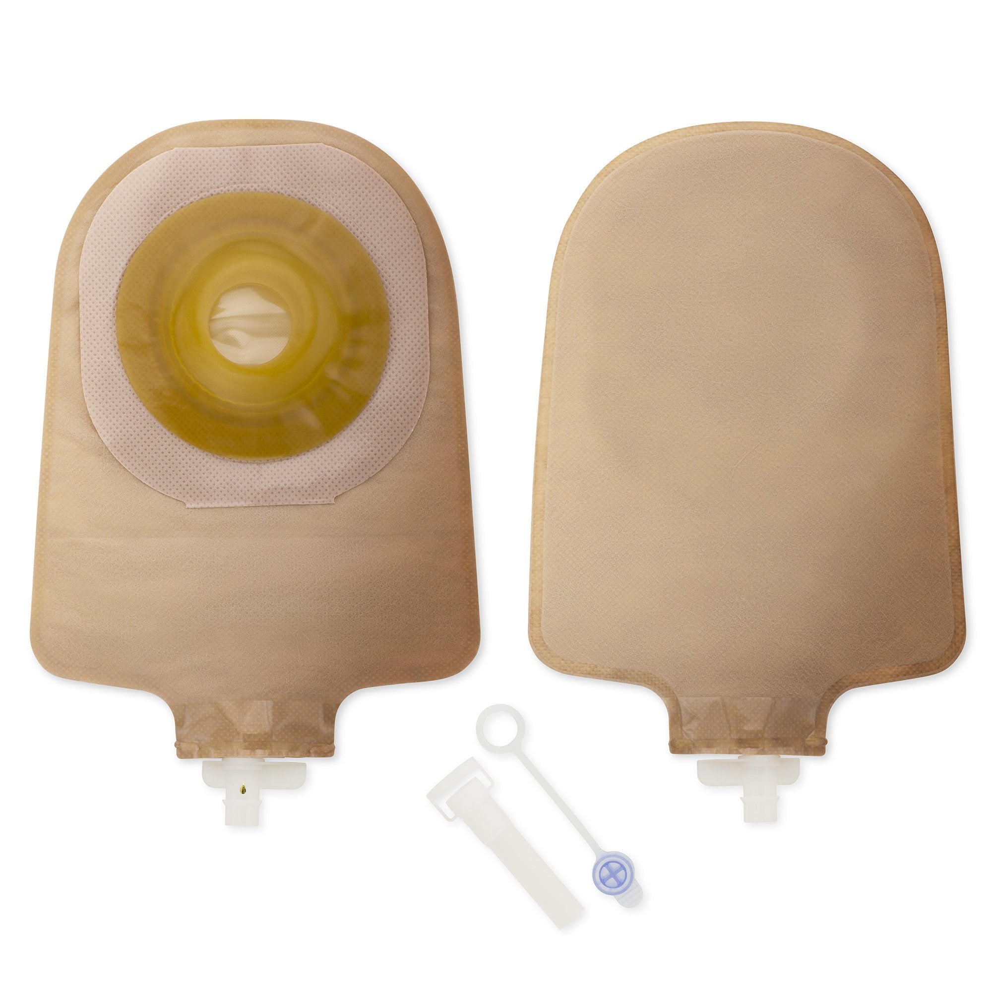 Hollister - Urostomy Pouch Premier™ One-Piece System 9 Inch Length Convex, Pre-Cut 1-3/8 Inch Stoma Drainable [5/BX]