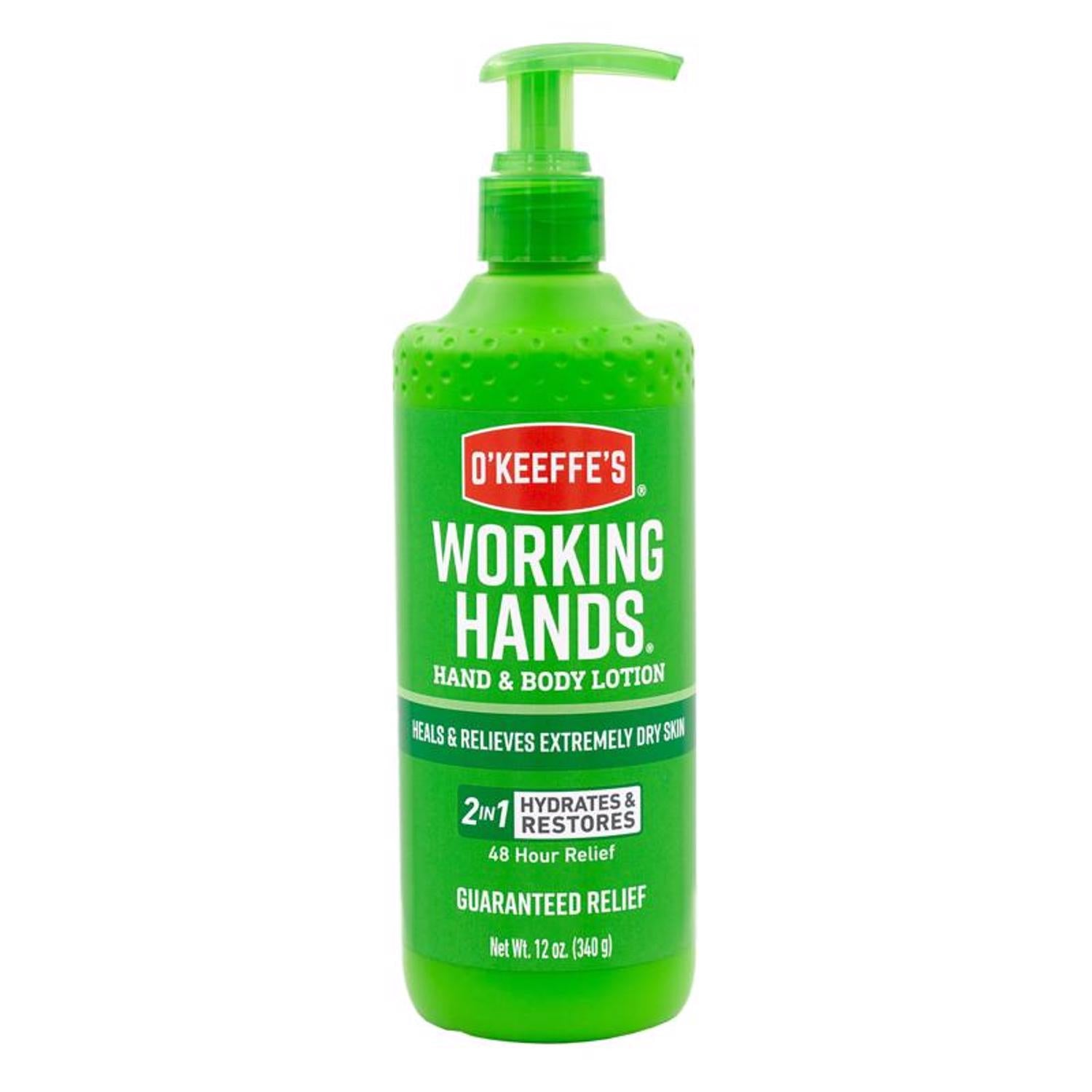 O'Keeffe's Working Hands Unscented Scent Hand and Body Lotion 12 oz 1 pk - Case of 3