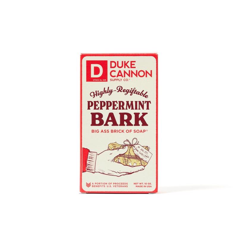 DUKE CANNON - - Duke Cannon Big Ass Brick of Soap Peppermint Bark Scent Bar Soap 10 oz 1 pk