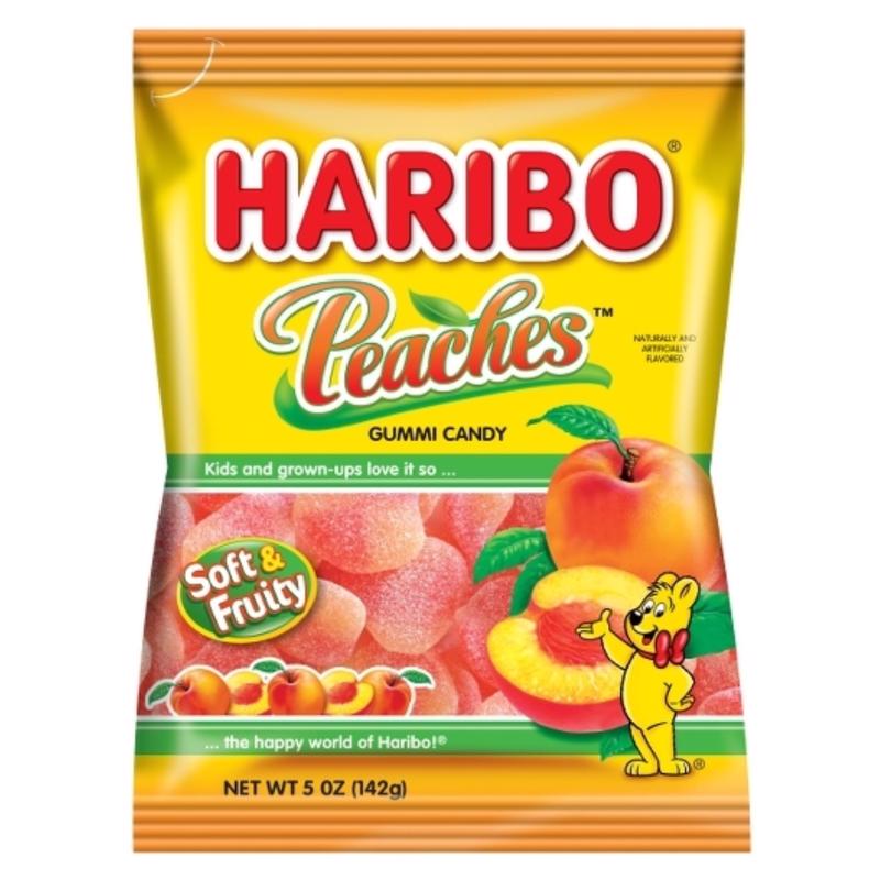 HARIBO - Haribo Peaches Gummi Candy 5 oz - Case of 12