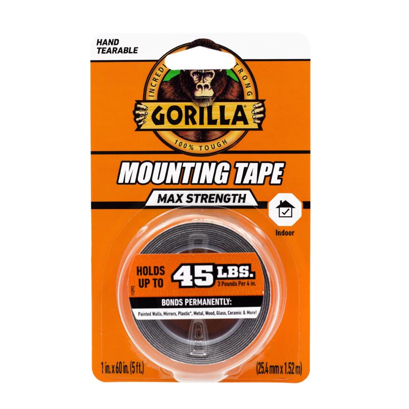 GORILLA - Gorilla 60 in. L X 1 in. W Double-Sided Mounting Tape [112962]
