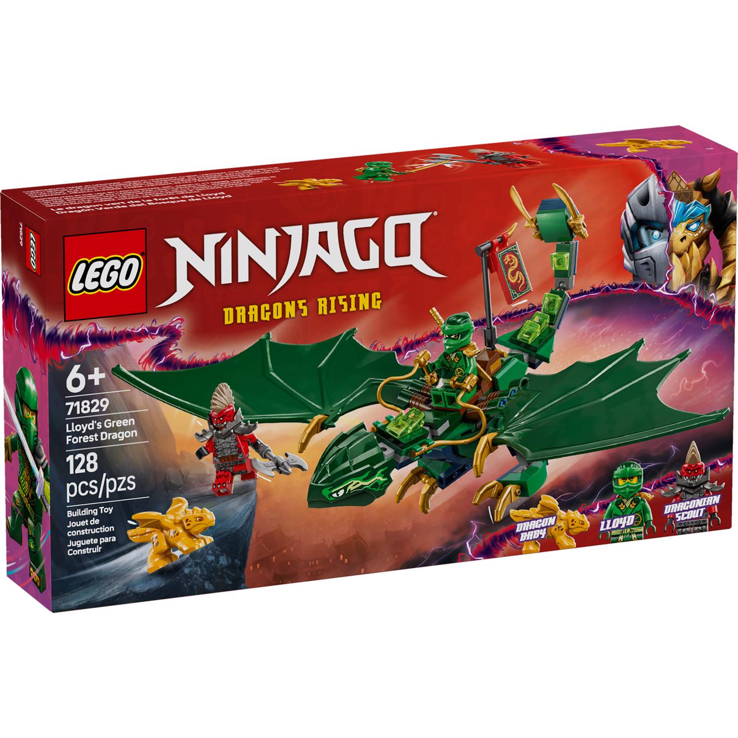 LEGO Ninjago Lloyd's Green Forest Dragon Building Toy Multi 128 pc