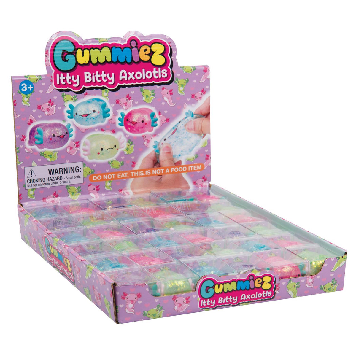 Playmaker Toys Itty Bitty Axolotls Gummiez - Case of 36