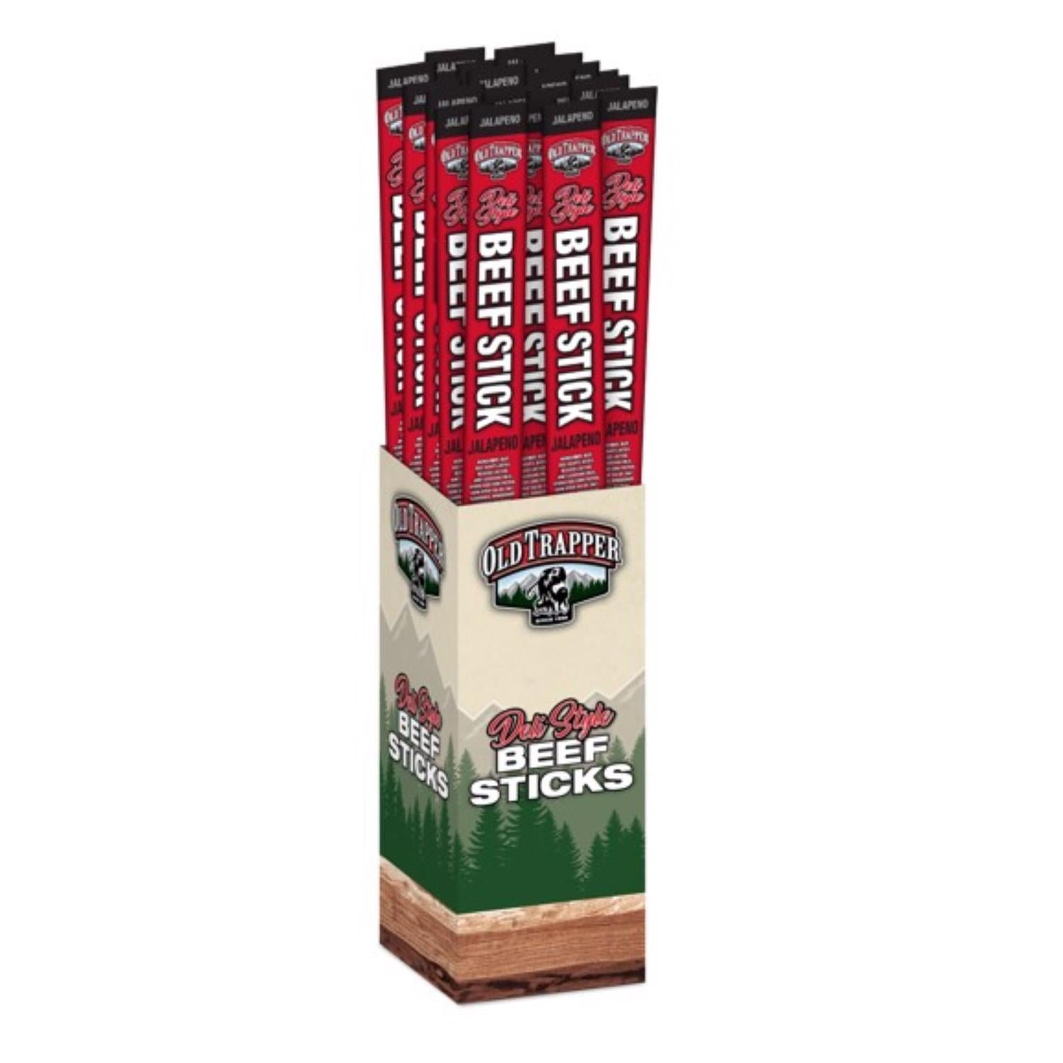Old Trapper Jalapeno Beef Stick 1.75 oz Shrink Wrapped - Case of 26