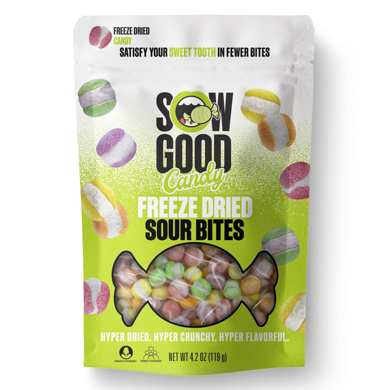 Sow Good Freeze Dried Sour Candy Bites 4.2 oz - Case of 12