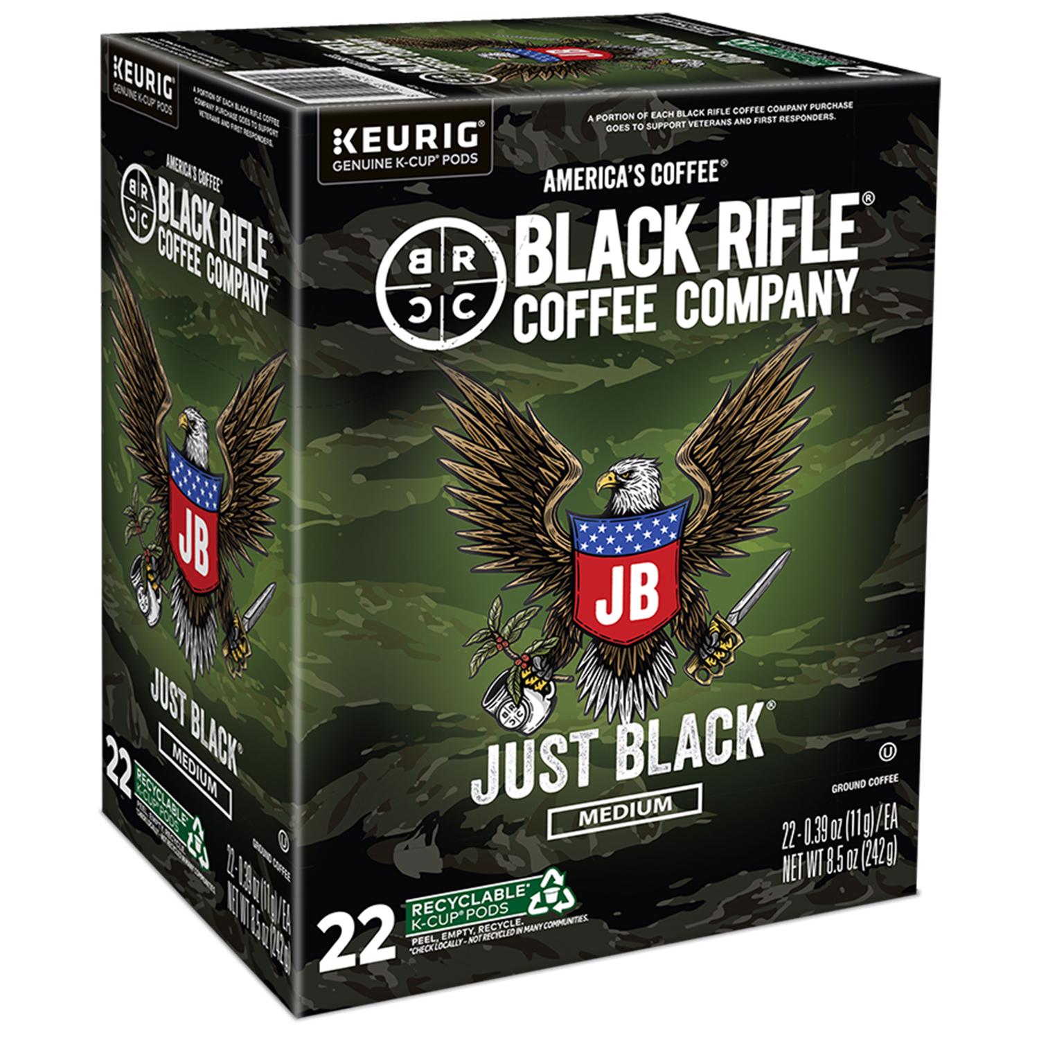Black Rifle Coffee Company Just Black Coffee K-Cups 1 pk - Case of 4