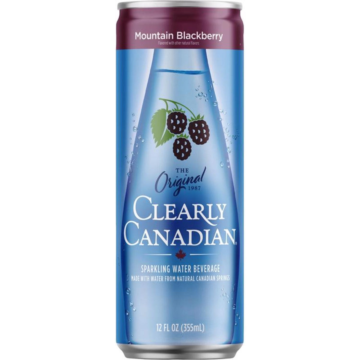 Clearly Canadian Black Berry Sparkling Spring Water 12 fl. oz. 1 pk - Case of 6