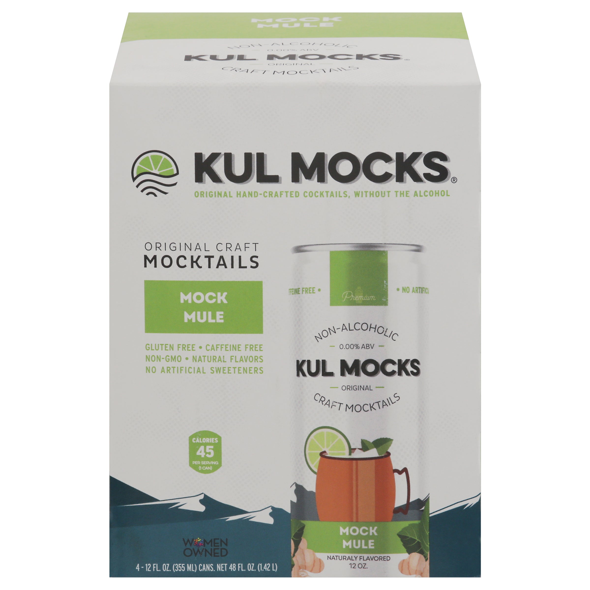 Kul Mocks Original Craft Mock Mule Mocktails 4 - 12 fl oz Cans - Case of 6