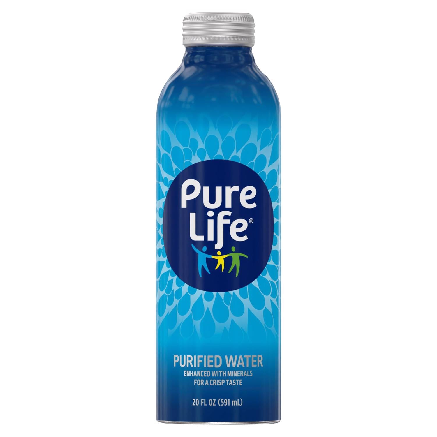 Primo Pure Life Natural Bottled Water 20 fl. oz. 1 pk - Case of 18