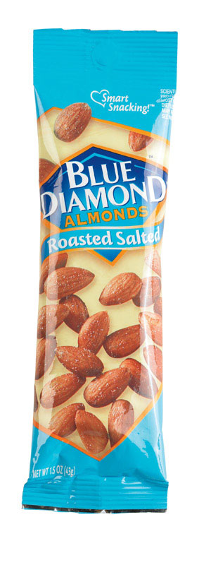 BLUE DIAMOND - Blue Diamond Roasted Salted Almonds 1.5 oz Bagged - Case of 12