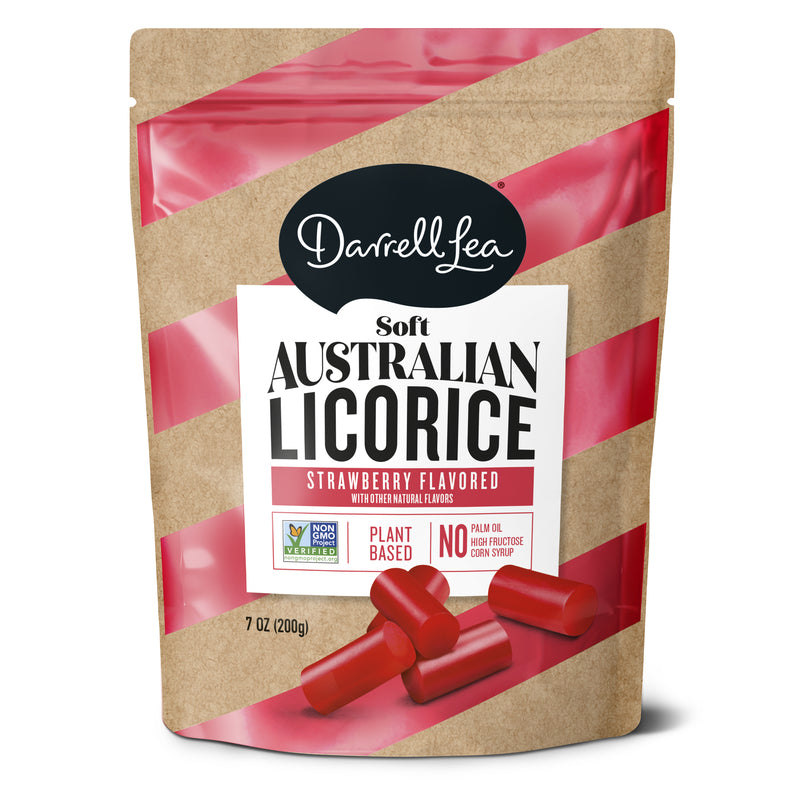 DARRELL LEA - Darrell Lea Strawberry Licorice 7 oz - Case of 8