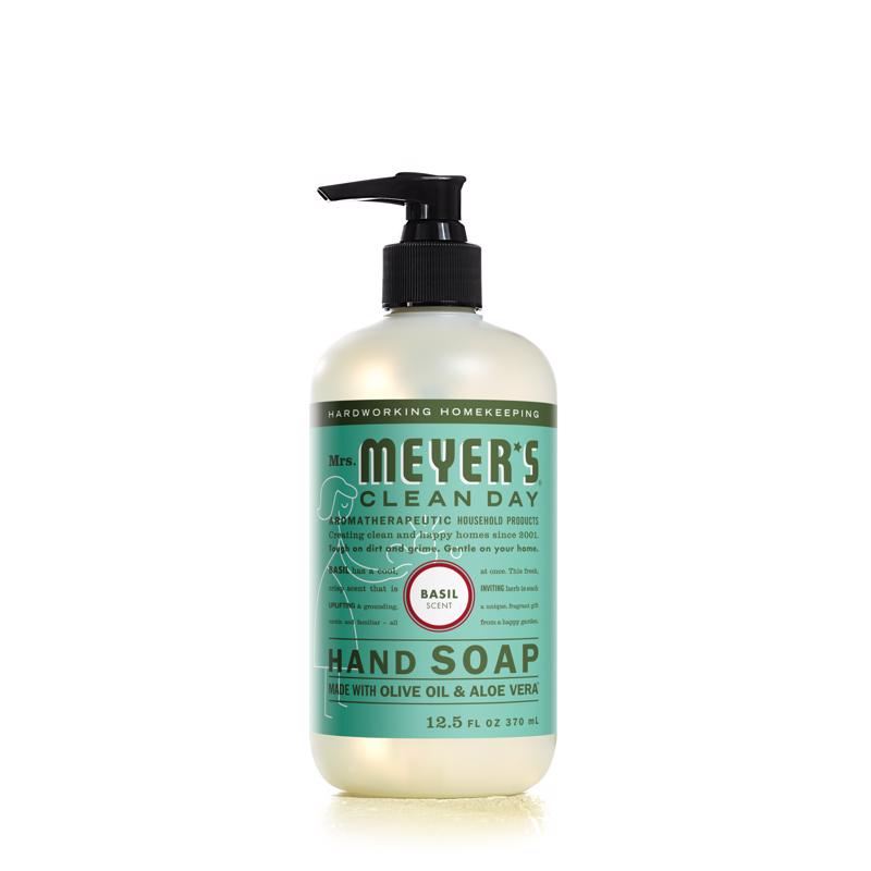 MRS. MEYER'S - Mrs. Meyer's Clean Day Organic Basil Scent Liquid Hand Soap 12.5 oz - Case of 6