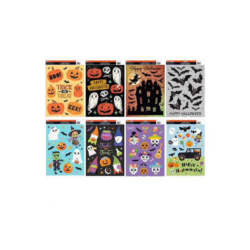 IMPACT INNOVATIONS - Impact Innovations 17 in. Gel Clings Halloween Decor - Case of 48