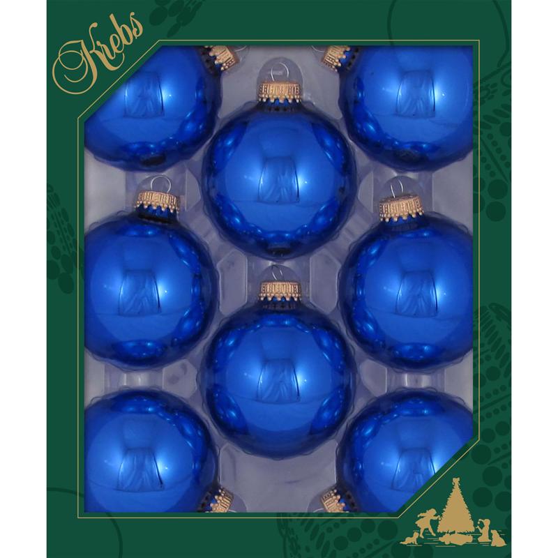 CHRISTMAS BY KREBS - Christmas by Krebs Victoria Blue/Gold Ball Ornament - Case of 12