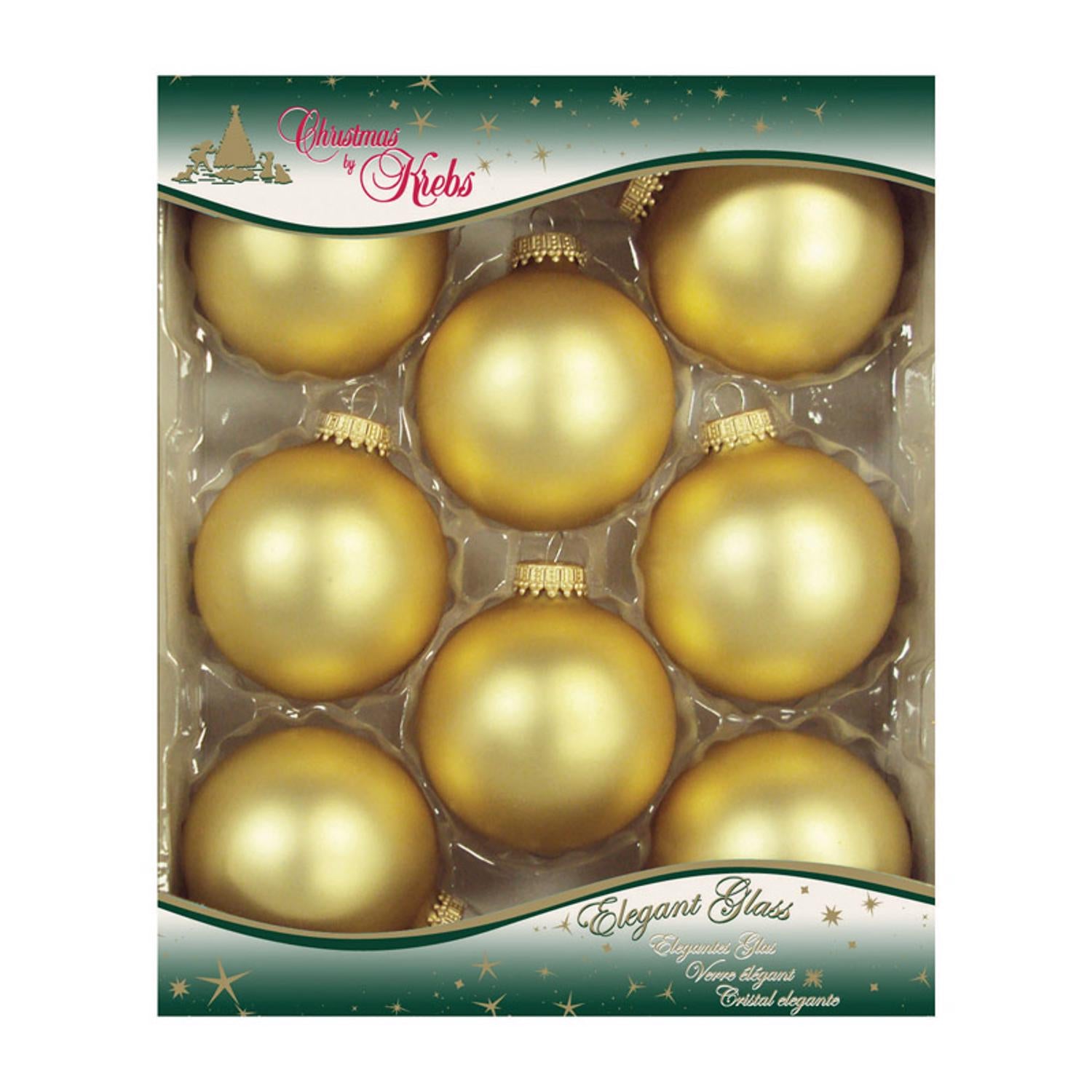 Christmas by Krebs Gold Velvet Ball Ornaments - Case of 12