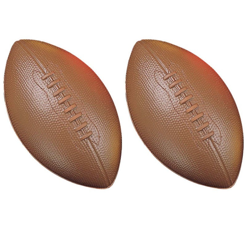 CHAMPION SPORTS - Coated High Density Foam Football, Pack of 2