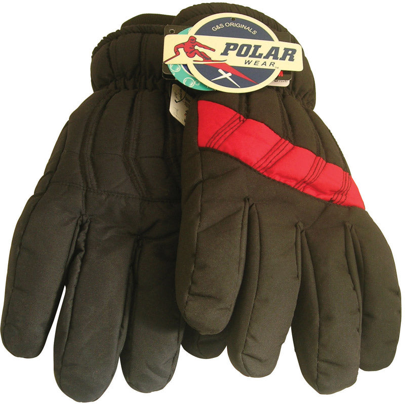 DIAMOND VISIONS - Diamond Visions Polar Wear L/XL Polyester SKI Black Gloves - Case of 24
