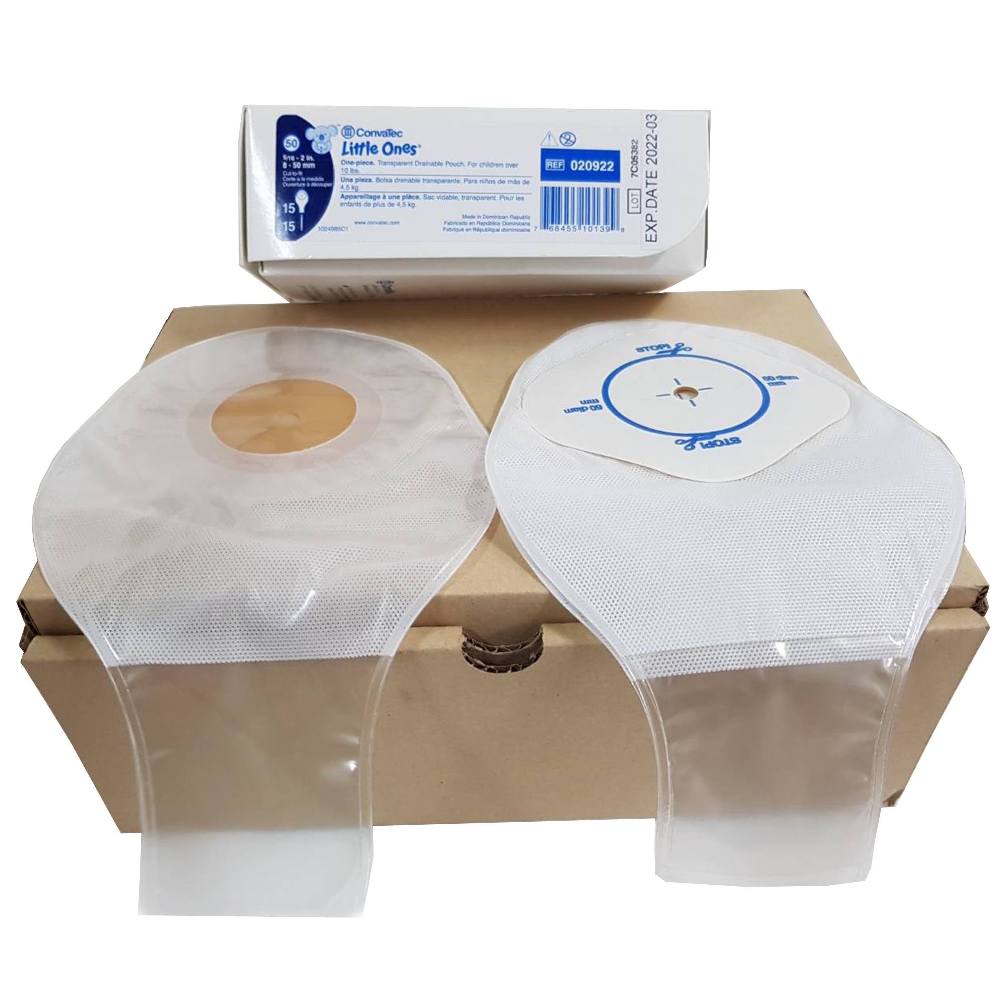 ConvaTec - Ostomy Pouch Little Ones® ActiveLife® One-Piece System 6 Inch Length Trim To Fit Drainable [15/BX]