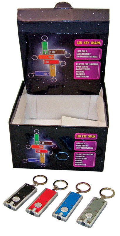DIAMOND VISIONS - Diamond Visions Plastic Assorted LED Key Chain - Case of 72