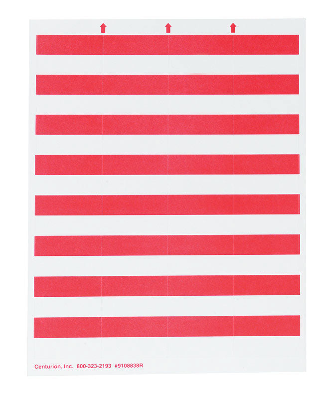 CENTURION, INC. - Red Bin Tag Labels [9108838R]