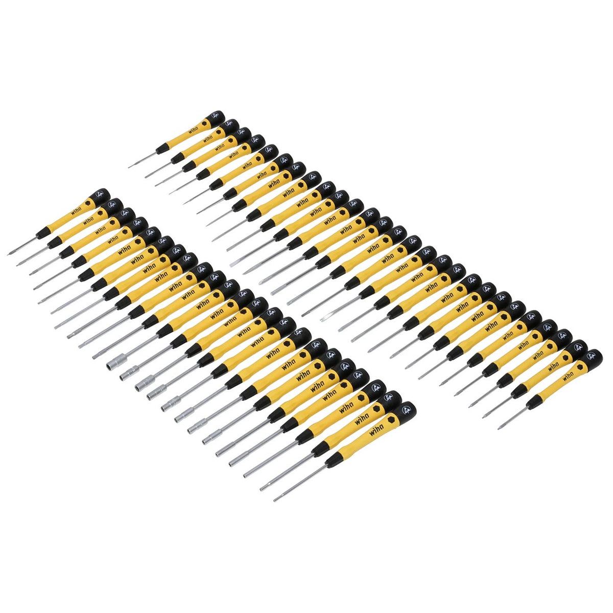 Wiha Master Technician's ESD Safe PicoFinish Precision Screwdriver Bench Top Set (50 Piece)